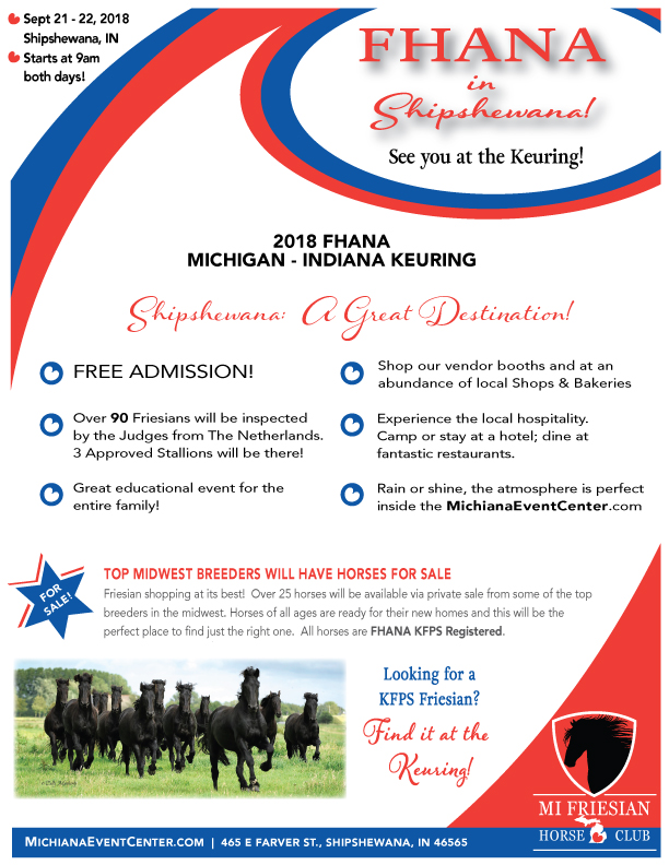 Michigan/Indiana Horse Keuring
